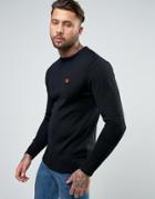 Ellesse Knitted Sweatshirt With Small Logo - Black