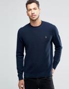 Original Penguin Chevron Front Cotton Jumper - Navy