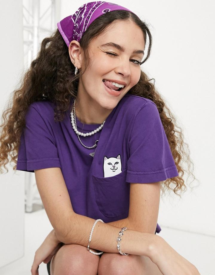 Ripndip Lord Nermal Pocket T-shirt In Purple
