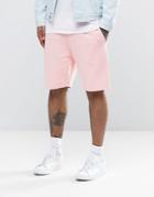 Asos Jersey Shorts In Pink - Strawberry Cream