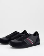 Tommy Hilfiger Iconic Runner Sneakers In Black