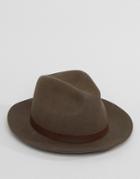 Brixton Hopkins Fedora Hat - Brown