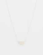 Limited Edition Smooth Semi Circle Necklace - Gold