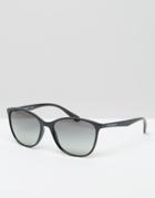 Emporio Armani Cat Eye Sunglasses In Black - Black