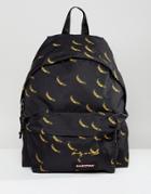 Eastpak Andy Warhol Banana Print Padded Pak'r Backpack - Black