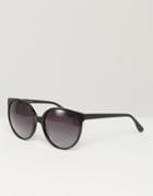 Pala Maha Round Cat Eye Sunglasses - Black