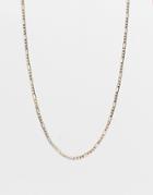 Designb Figaro Skinny Chain Necklace In Gold