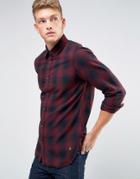 Jack & Jones Checked Shirt In Slim Fit - Red