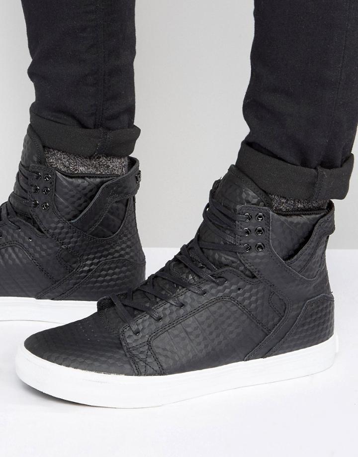 Supra Skytop Hi Top Sneakers - Black