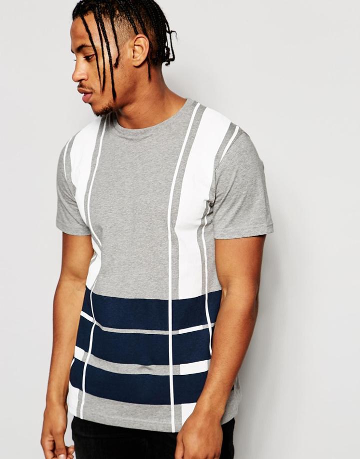 Playground Court Lines T-shirt - Gray