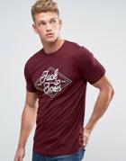 Jack & Jones Diamond Logo Print T-shirt - Red