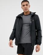 Farah Sport Giuseppe Lightweight Jacket In Black - Black