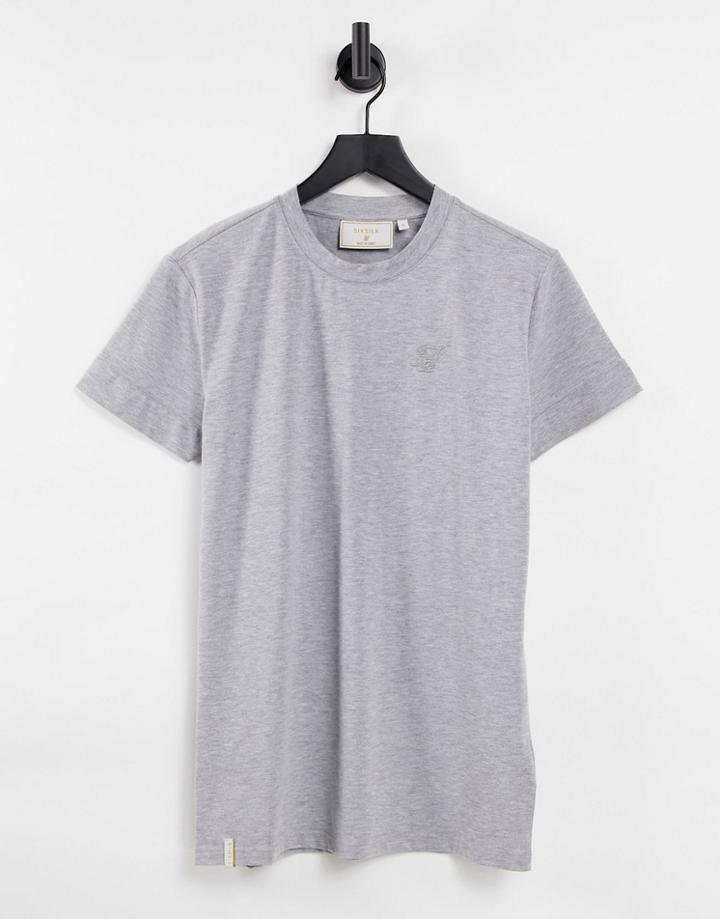 Siksilk Smart Essentials T-shirt In Gray-grey