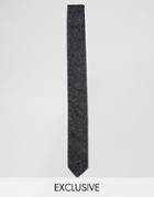 Reclaimed Vintage Tie In Black - Black