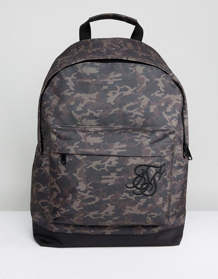 Siksilk Backpack In Camo - Green