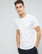 Sisley Longline T-shirt With Curved Hem - White