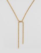 Missguided Rope Chain Necklace - Gold