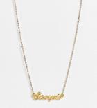 Asos Design 14k Gold Plated Necklace With Scorpio Pendant