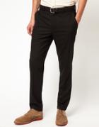 Asos Skinny Fit Suit Pants In Black