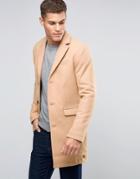Esprit Wool Overcoat - Tan