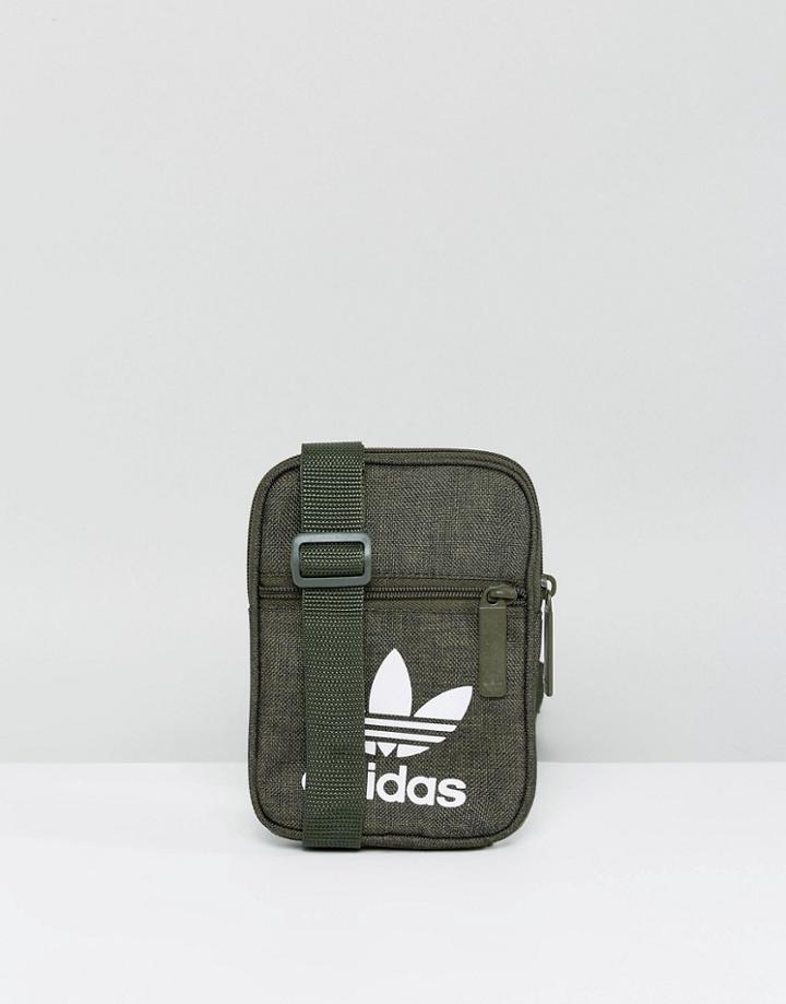 Adidas Originals Flight Bag In Green Bq8165 - Green