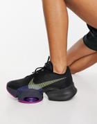 Nike Training Air Zoom Superrep 2 Sneakers In Black-blues