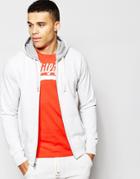 Tommy Hilfiger Sinne Zip Through Hooded Sweat In Regular Fit - Beige