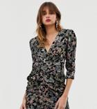 River Island Ruched Sequin Dress In Multi - Multi