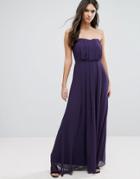 Adelyn Rae Strapless Maxi Dress - Purple