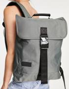 Consigned Flap Over Backpack In Gray