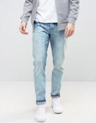 Asos Slim Jeans In Bleach Blue - Blue