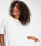 Asos Design Maternity Oversized Casual Smock Top In White