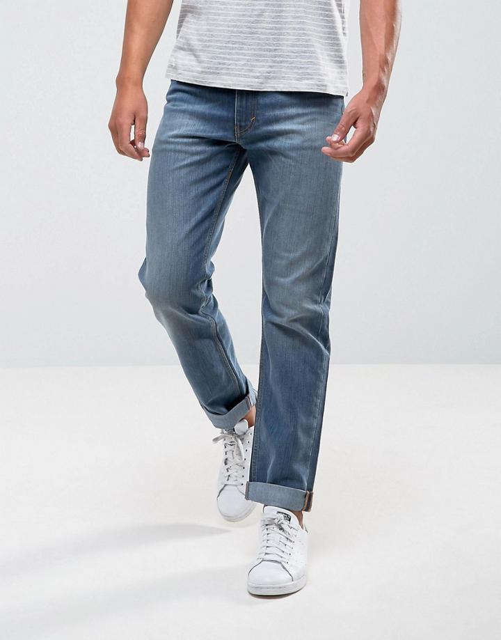 Levis Skateboarding 504 Regular Straight Jeans In Del Sol - Blue