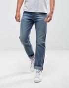 Levis Skateboarding 504 Regular Straight Jeans In Del Sol - Blue
