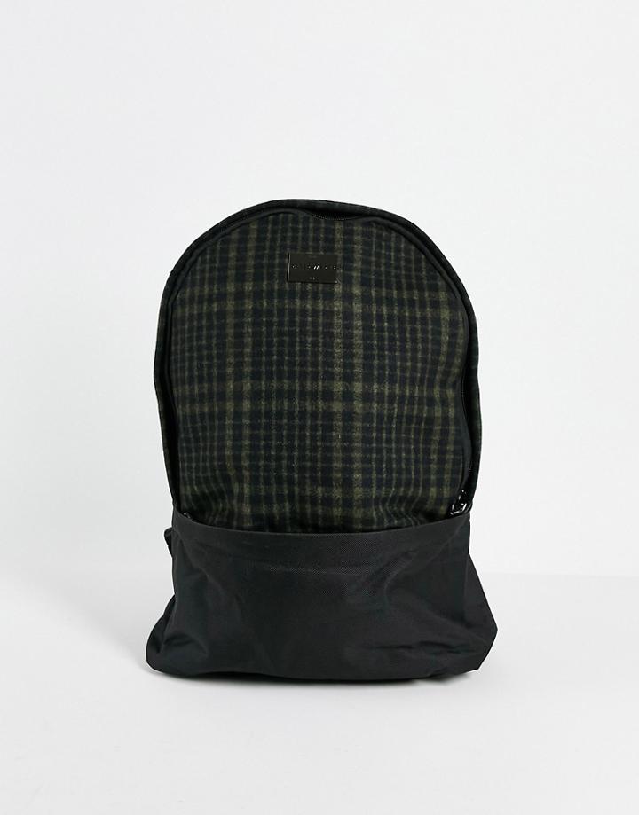 Peter Werth Check Wool Backpack In Gray