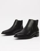 Truffle Collection Flat Chelsea Boots-black