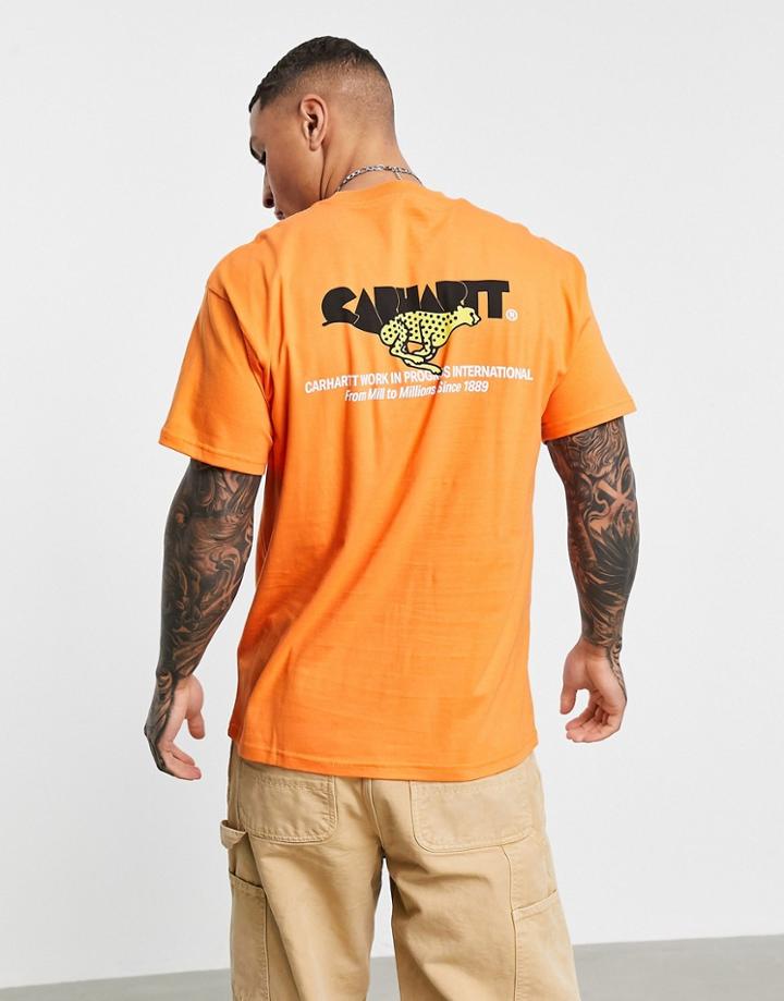 Carhartt Wip Runner T-shirt In Orange