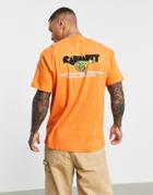 Carhartt Wip Runner T-shirt In Orange