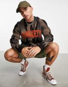 Carhartt Wip University Script Knit Sweater In Camo-multi