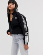 Adidas Originals Locked Up Logo Track Jacket In Black - Black