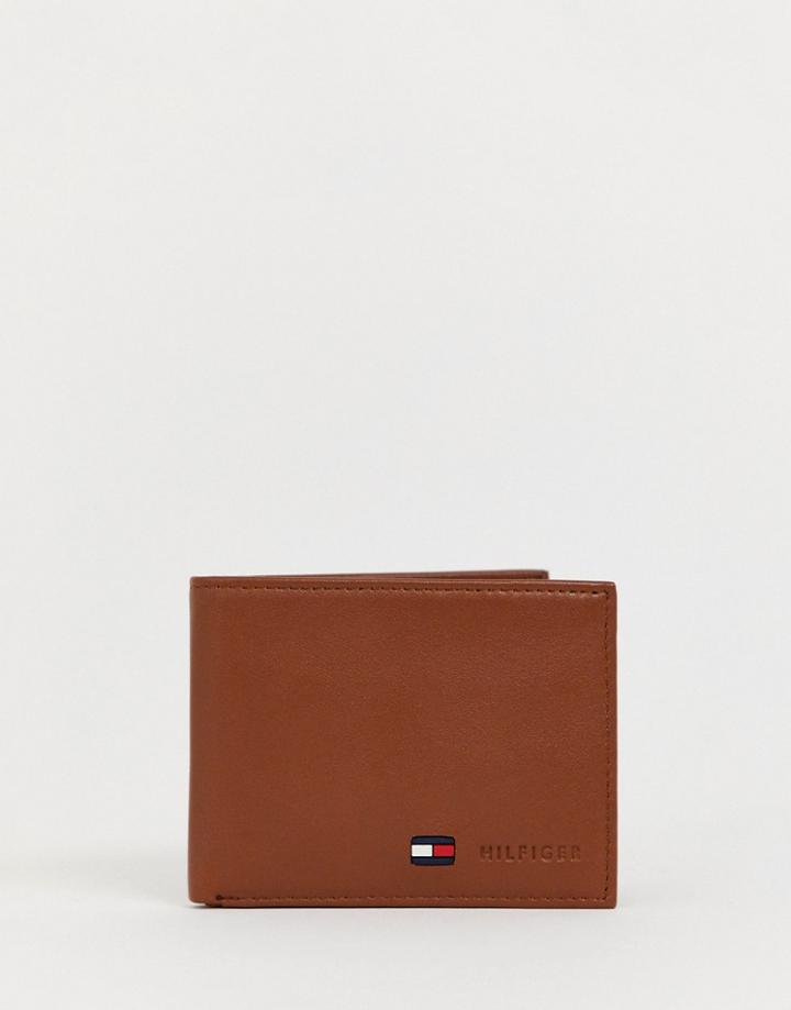 Tommy Hilfiger Leather Wallet In Tan