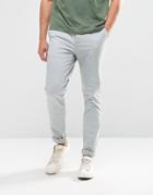 Asos Skinny Chinos In Pale Blue - Belgian Block