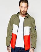 The North Face Jacket With Color Block - Moss