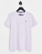 Hollister Icon Logo T-shirt In Lilac-purple