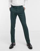 Jack & Jones Premium Suit Pants In Slim Fit Green