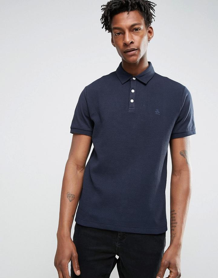 Original Penguin Slim Fit Polo Shirt - Navy