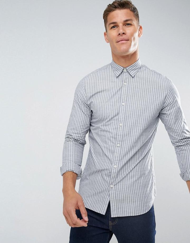 Selected Homme Slim Fit Cotton Shirt - Orange