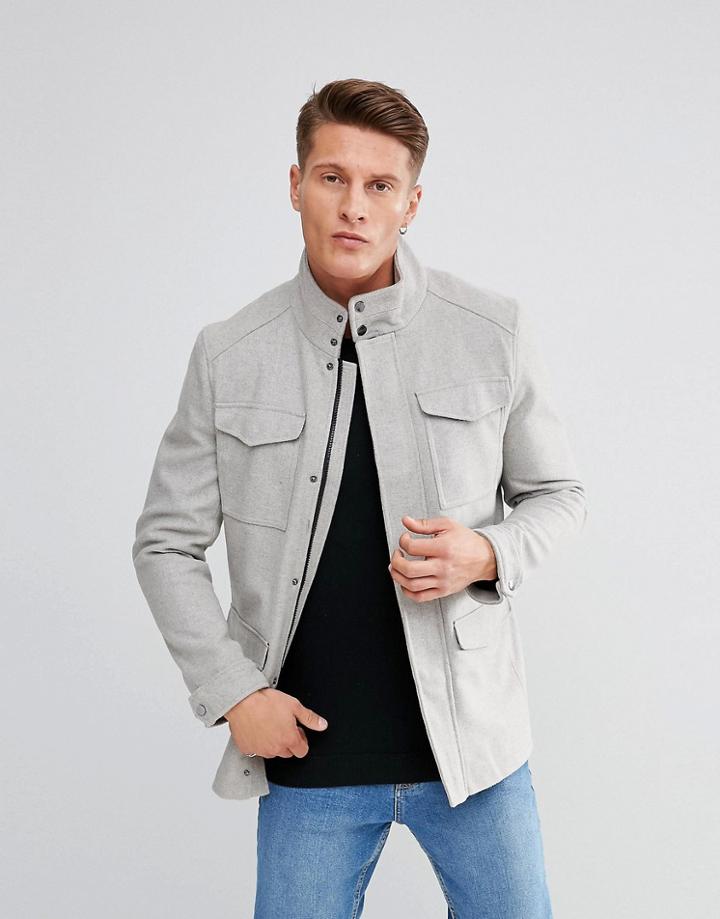 Stanley Adams Traditional 4 Pocket Jacket - Gray