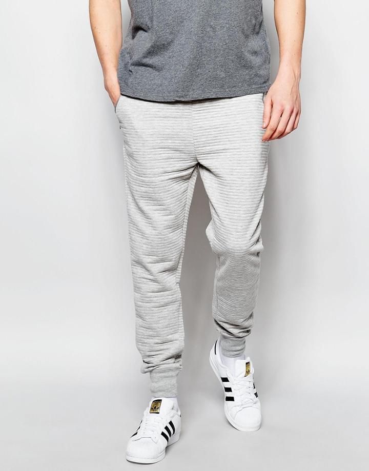 Threadbare Leyton Jersey Joggers - Gray