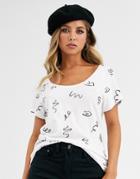 Fabienne Chapot Kris Squiggle T-shirt-white